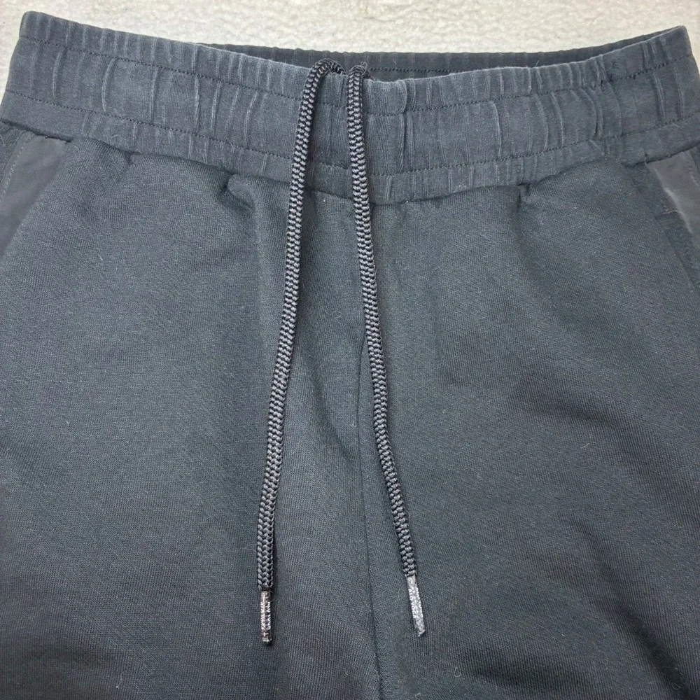 Alo Yoga Courtside Tearaway Snap Pants Women S Black Wide Leg Baggy Sweatpants
